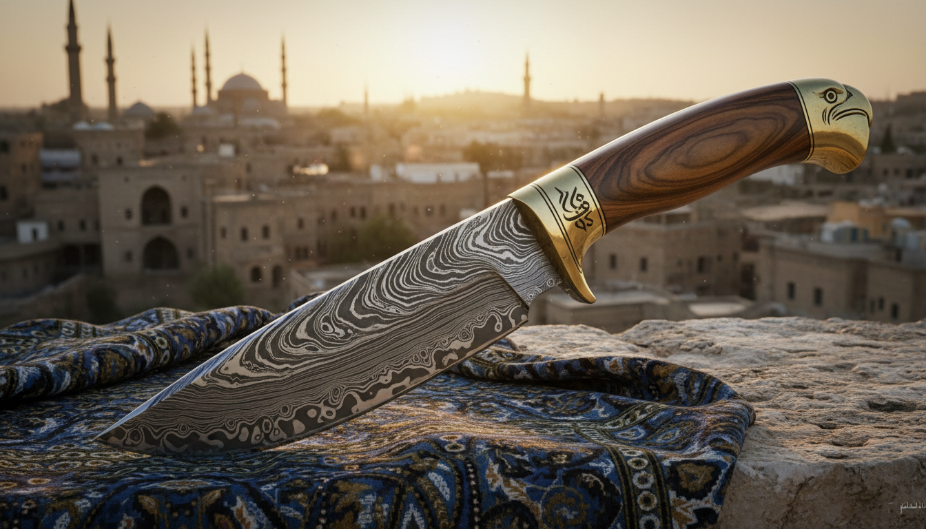 Locally Made Damascus Steel Knife